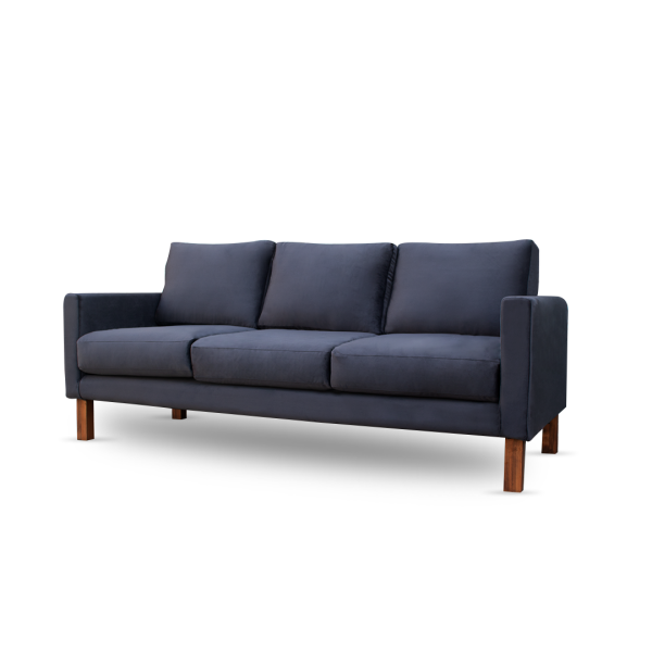 JC Buckman Chill Zone Three Seater velvet Sofa