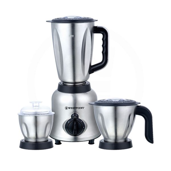 Westpoint Blender  Chopper & Grinder 3 In 1 Steel Body - Wf-367