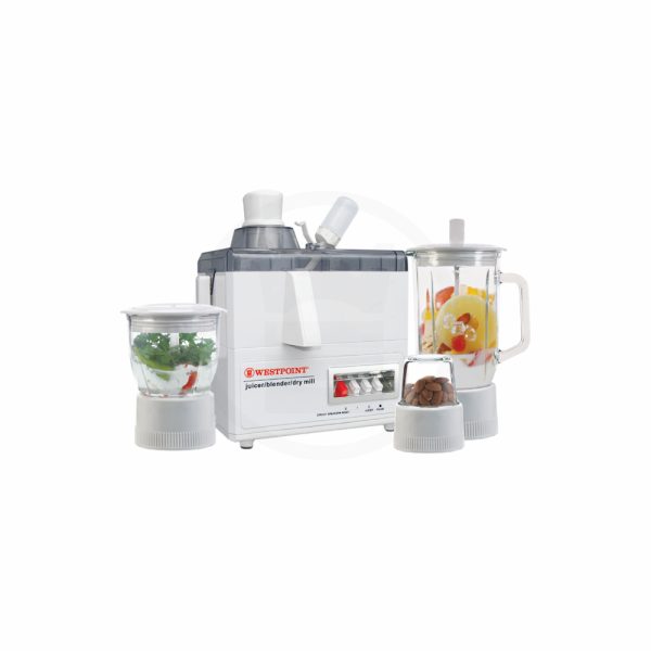 Westpoint Juicer, Blender, Dry & Chopper Mill (4 In1) - Wf-8814