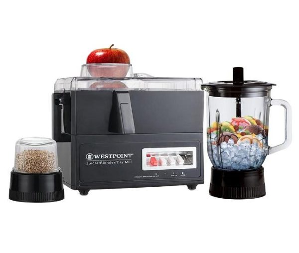 Westpoint WF-8923 Big Apple Juicer With Blender And Grinder Black.