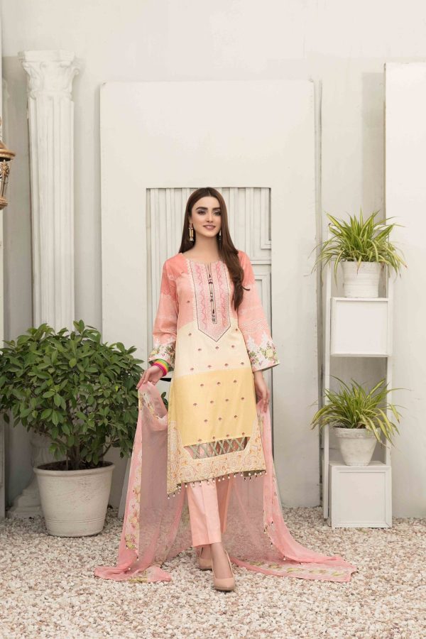 Tawakkal Esfir Embroidered Digital Print Lawn Collection - D-1594