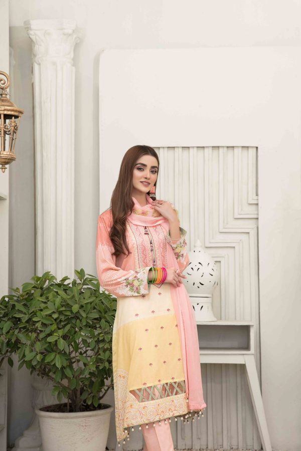 Tawakkal Esfir Embroidered Digital Print Lawn Collection - D-1594 - Image 2