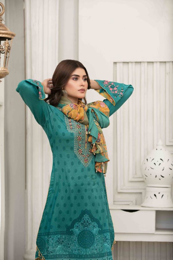 Tawakkal Esfir Embroidered Digital Print Lawn Collection - D-1598 - Image 3