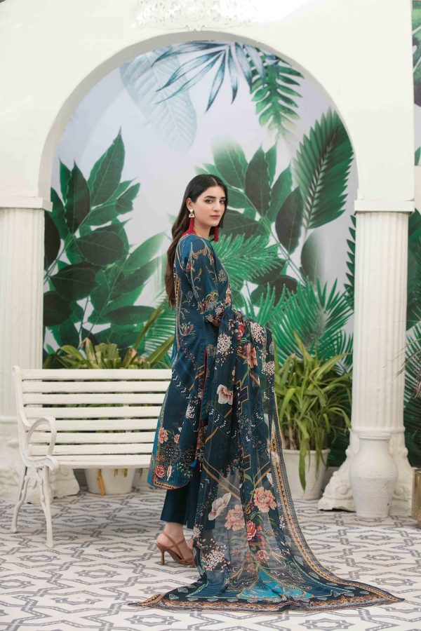 TAWAKKAL Ufara Lawn Banarsi Collection – D-5927 - Image 3