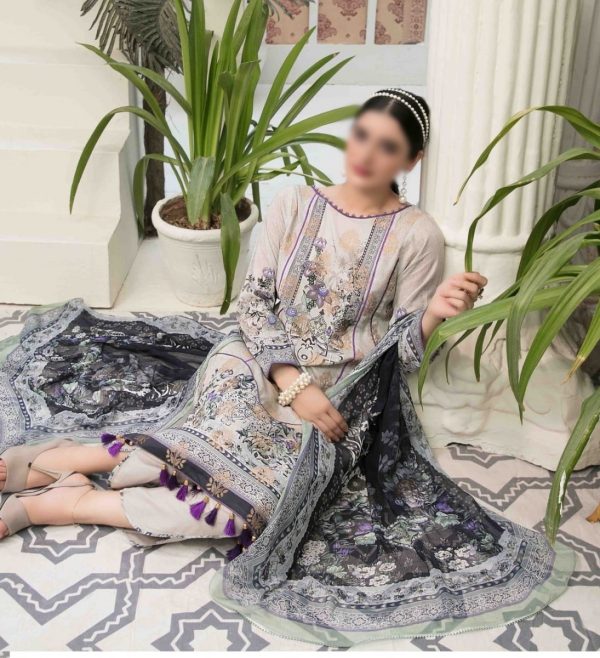 TAWAKKAL Ufara Lawn Banarsi Collection – D-5931 - Image 3