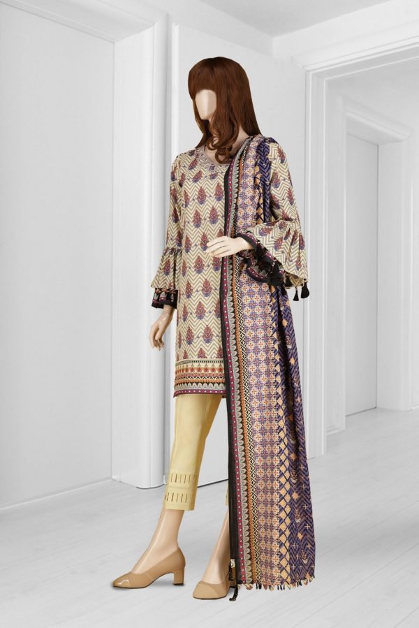 Saya Printed Lawn 3 Piece UB-2108-15A - Image 3