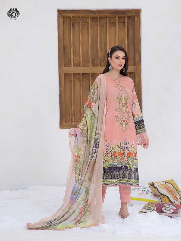 Gull Jee PREMIUM Organza Duppata Rang Pasand Embroidered Lawn PETITE PRP2104A7