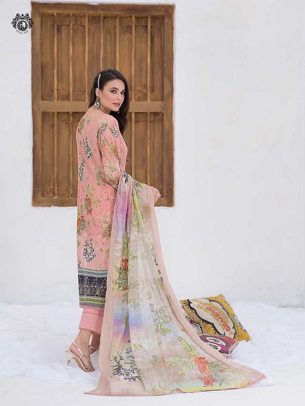 Gull Jee PREMIUM Organza Duppata Rang Pasand Embroidered Lawn PETITE PRP2104A7 - Image 3