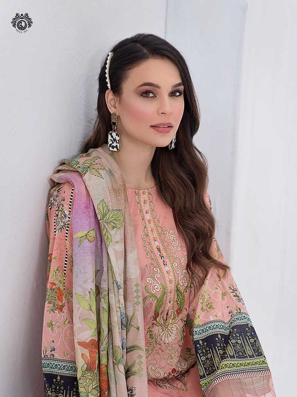 Gull Jee PREMIUM Organza Duppata Rang Pasand Embroidered Lawn PETITE PRP2104A7 - Image 2