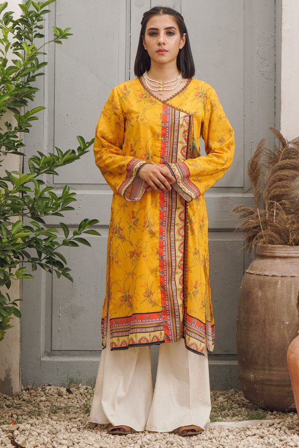 MOTIFZ DIGITAL PRINTED LAWN UNSTITCHED RETRO-FLORAL 2981 - Image 2