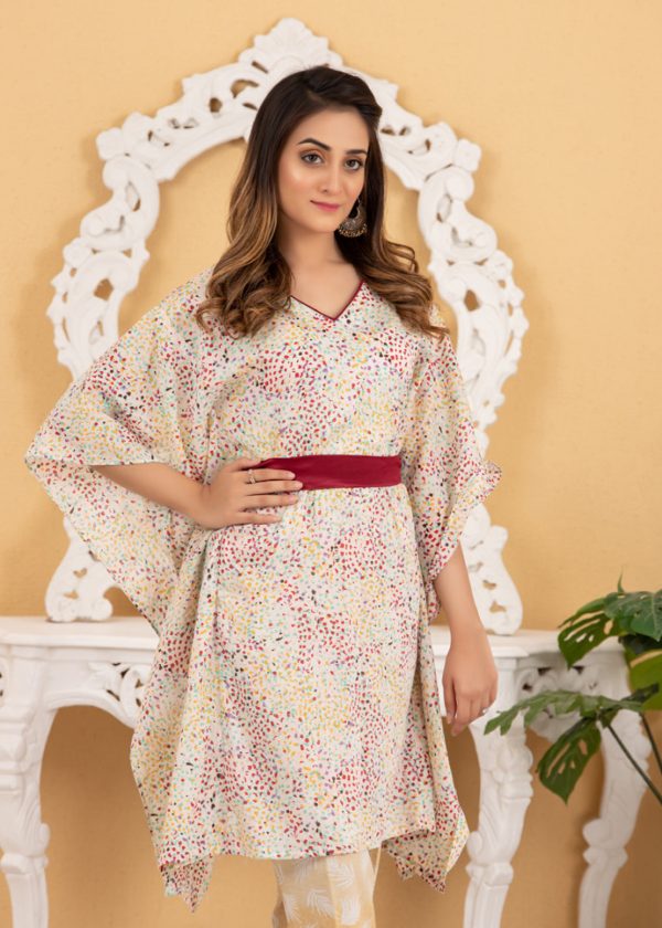 Regalia Orchid Printed Lawn with Printed Trousers 3 Pcs Vol-2, M-06 - Image 2