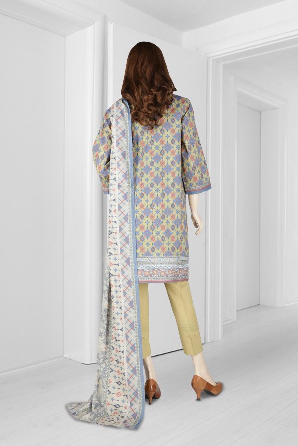 Printed Lawn 2 Piece (Kameez Dupatta) UM-2108-18A - Image 2