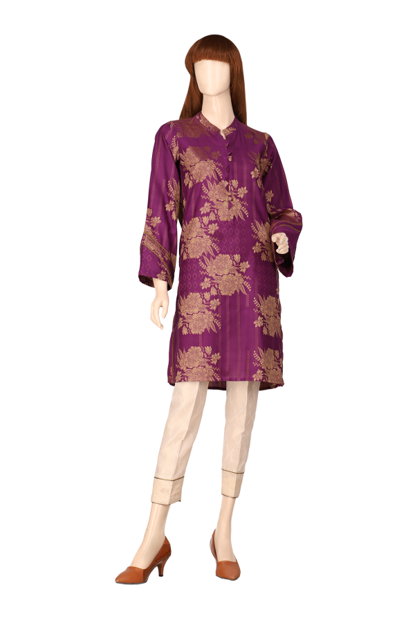 Saya Jacquard Cotton Shirt 1 Pcs Roshni