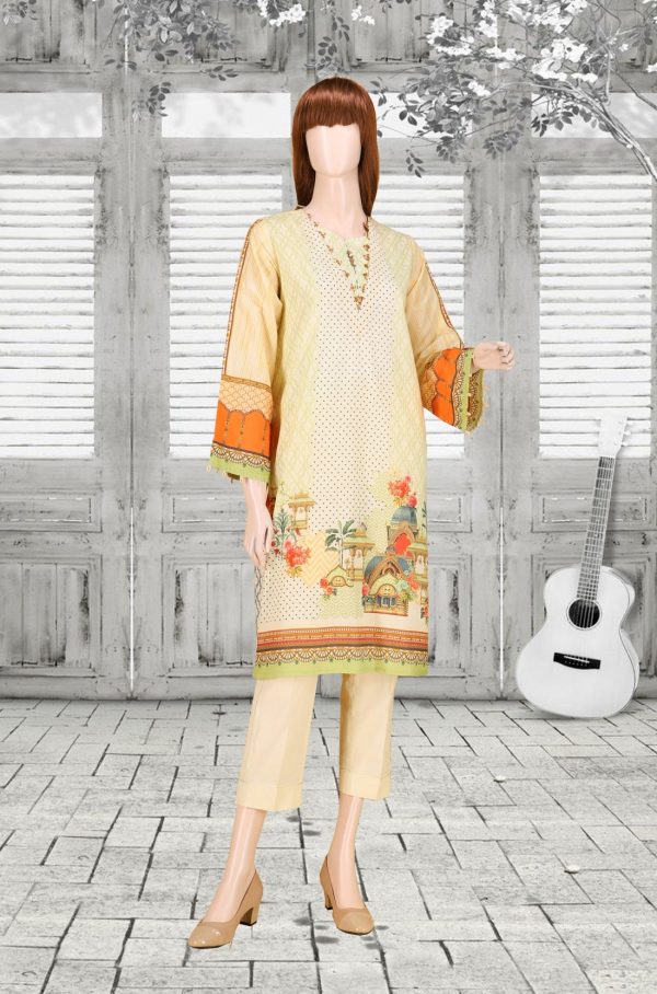 Saya Printed Lawn Unstitched Shirt 1 Piece UW-2101-10A