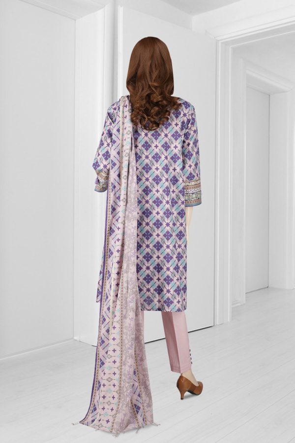 Saya Printed Lawn Unstitched Shirt 1 Piece UP-2108-18B - Image 2