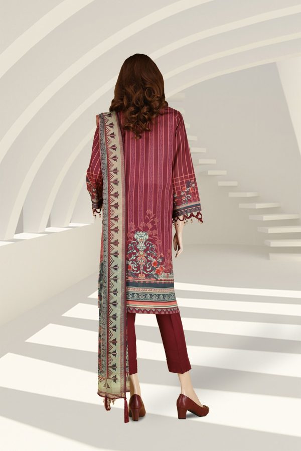 Saya Printed Lawn 2 Piece (Kameez Dupatta) UP-2102-04B - Image 2