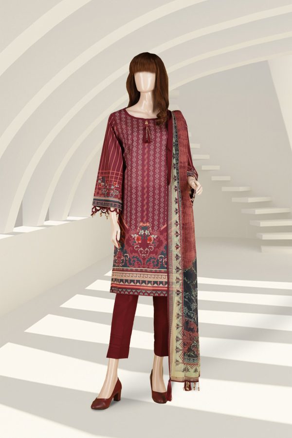 Saya Printed Lawn 2 Piece (Kameez Dupatta) UP-2102-04B