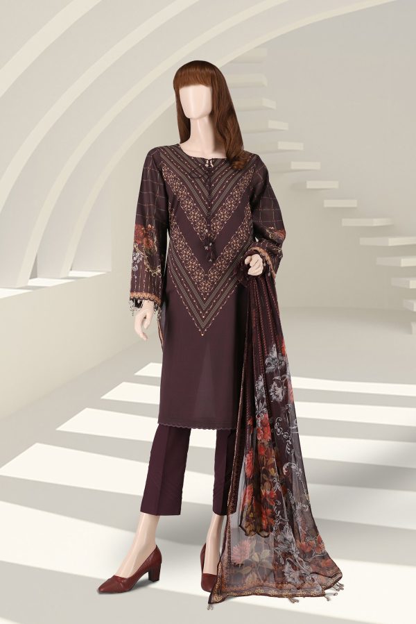 Saya Printed Lawn 2 Piece (Kameez Dupatta) UR-2102-13C