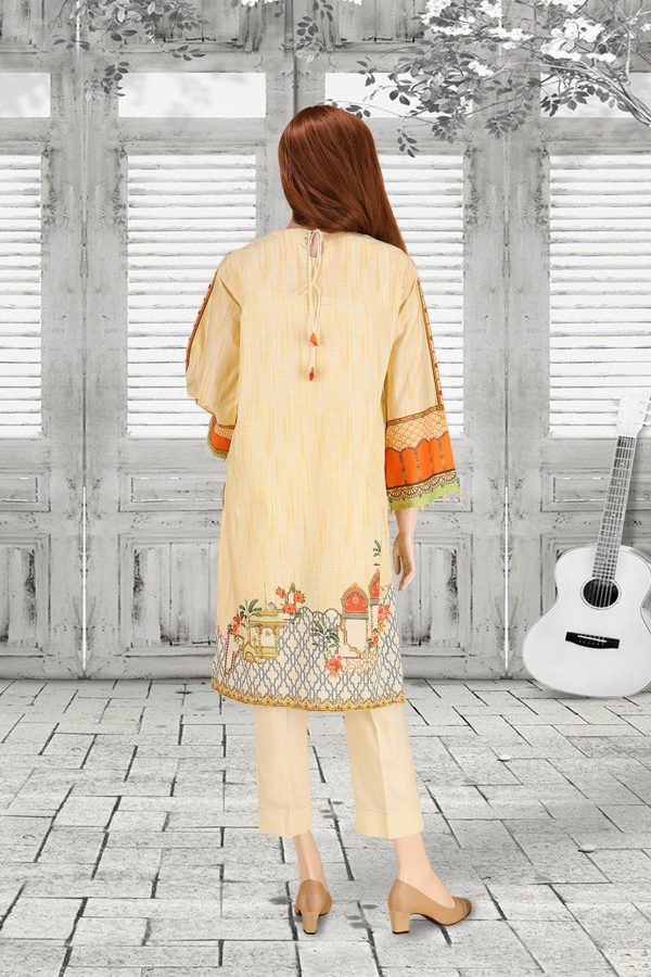 Saya Printed Lawn Unstitched Shirt 1 Piece UW-2101-10A - Image 2