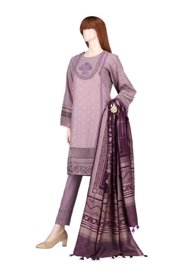 Saya Jacquard Lawn 3 Piece UM-2026-02A - Image 2