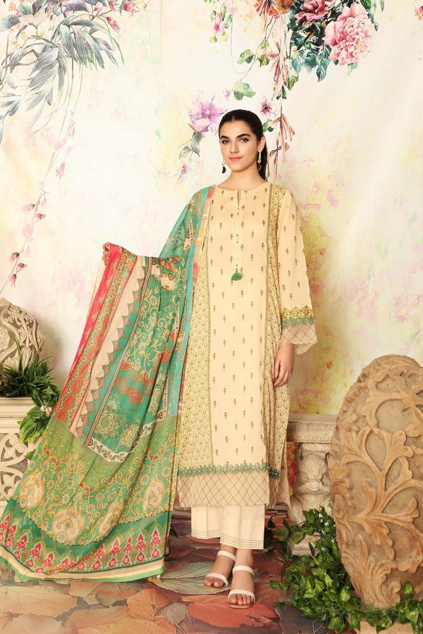 Nishatlinen Crinkle Chiffon Lawn Printed 2 Pices 42101329