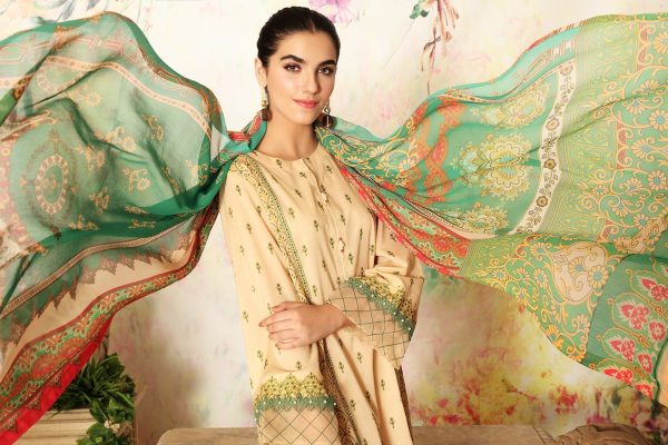 Nishatlinen Crinkle Chiffon Lawn Printed 2 Pices 42101329 - Image 5