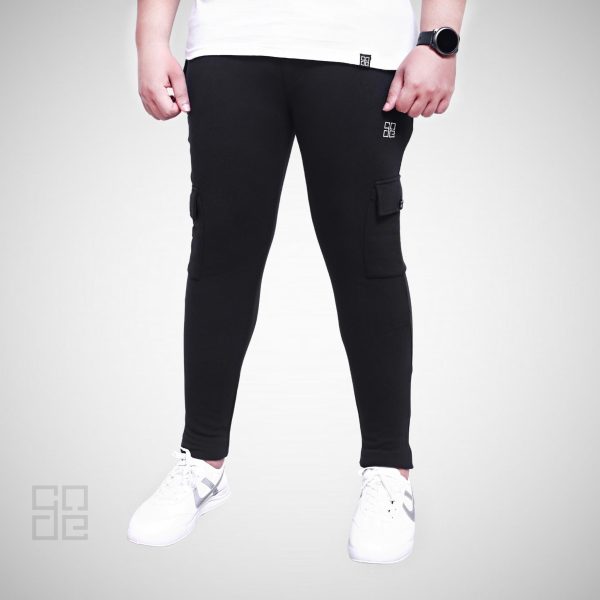 Winter Cargo Trouser for Men- Black - Image 2