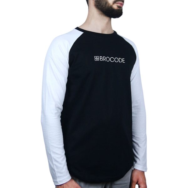 Black and White Raglan