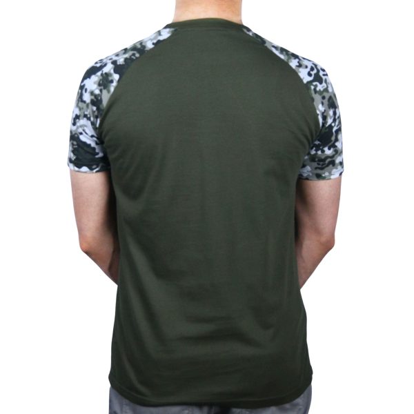 Brocode Olive Green Camo Tshirt - Image 2