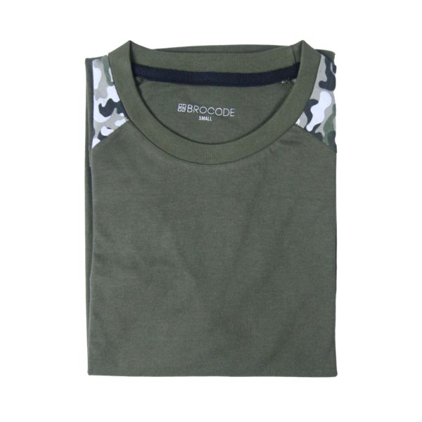 Brocode Olive Green Camo Tshirt - Image 4