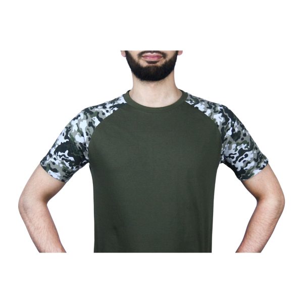 Brocode Olive Green Camo Tshirt - Image 3