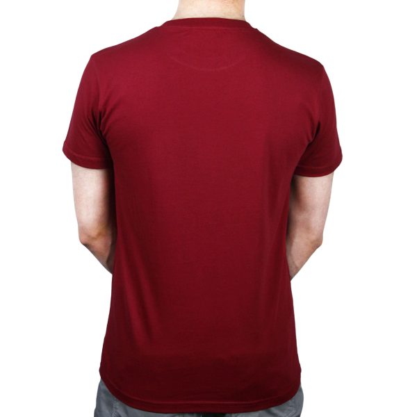 Brocode Plain Maroon T-Shirt - Image 2