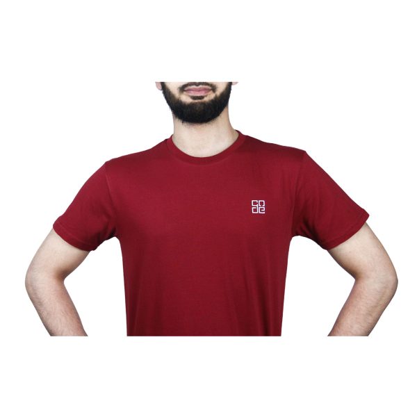 Brocode Plain Maroon T-Shirt - Image 3