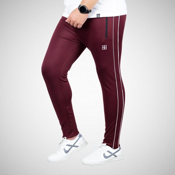 Brocode Maroon Trouser With Dual Piping