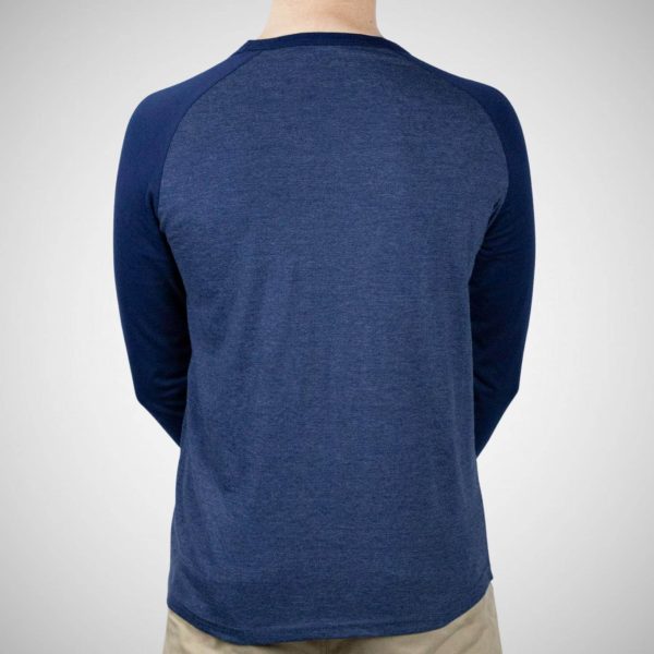 Brocode Navy Blue Raglan T-Shirt - Image 3