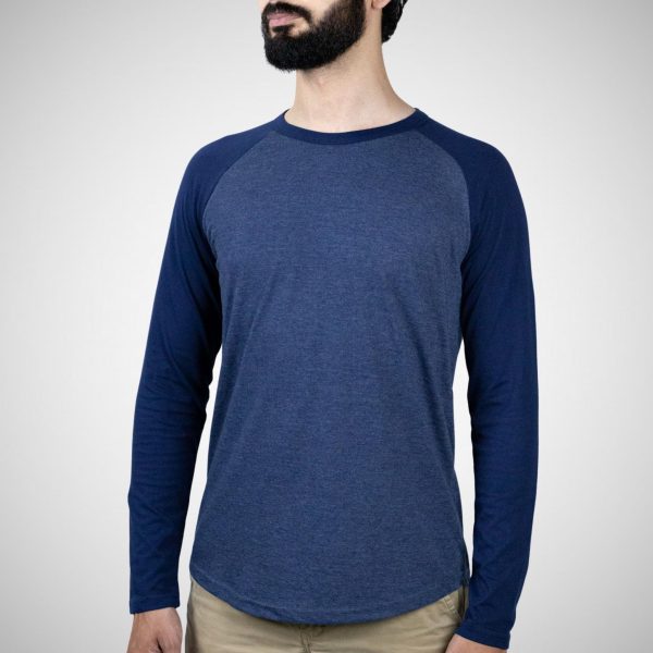 Brocode Navy Blue Raglan T-Shirt