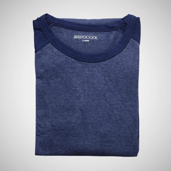 Brocode Navy Blue Raglan T-Shirt - Image 4