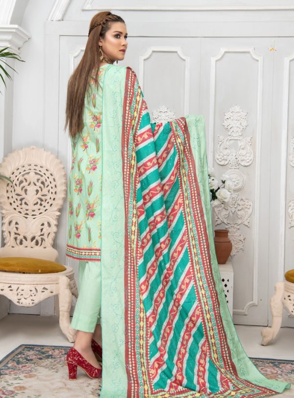 MTF RUQAYYAH?S - PRIMROSE - DIGITAL EMBROIDERED LAWN COLLECTION - RPL - 02 - Image 2