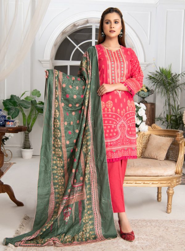 MTF RUQAYYAH?S - PRIMROSE - DIGITAL EMBROIDERED LAWN COLLECTION - RPL - 03