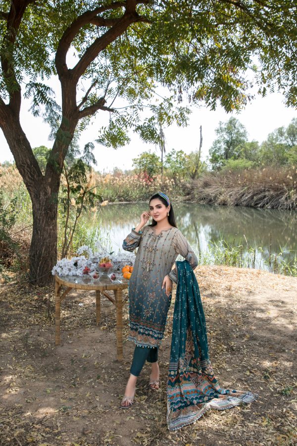 Tawakkal Ozgul 3 Piece Un-Stitched, Attractive & Elegant Lawn Collection - D-6713