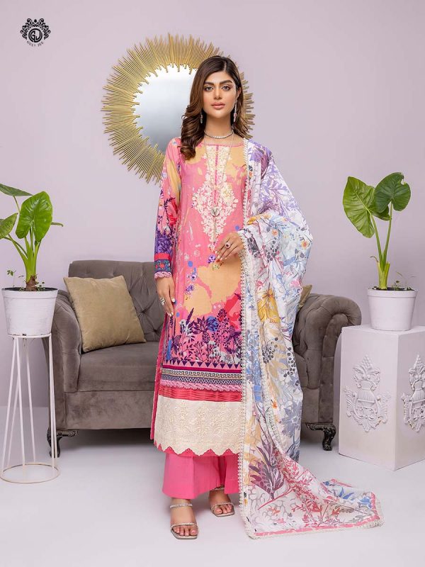 Gull Jee 3 Piece UN-STITCHED (SHIRT TROUSER & DUPATTA) GFL2201A3