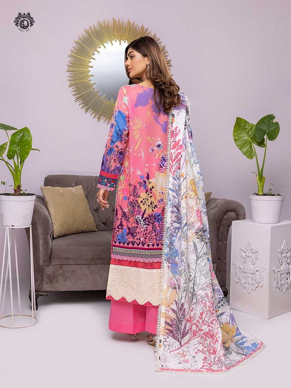 Gull Jee 3 Piece UN-STITCHED (SHIRT TROUSER & DUPATTA) GFL2201A3 - Image 3