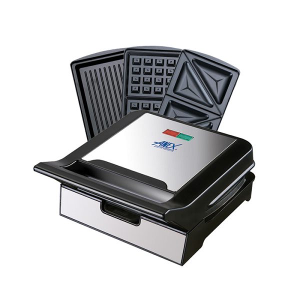 Anex Sandwich, Waffle, Grill (750 W) - AG-2039C