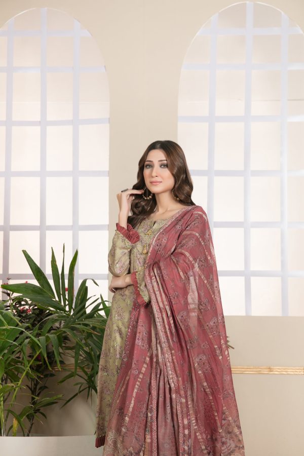 Tawakkal Farzin Lawn Collection 2022 – D-7072 - Image 3