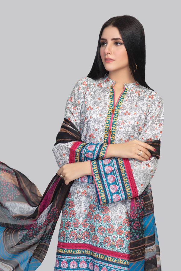 Bonanza Satrangi HAZY WHITE - 2 Piece (RSR212P17) - Image 2