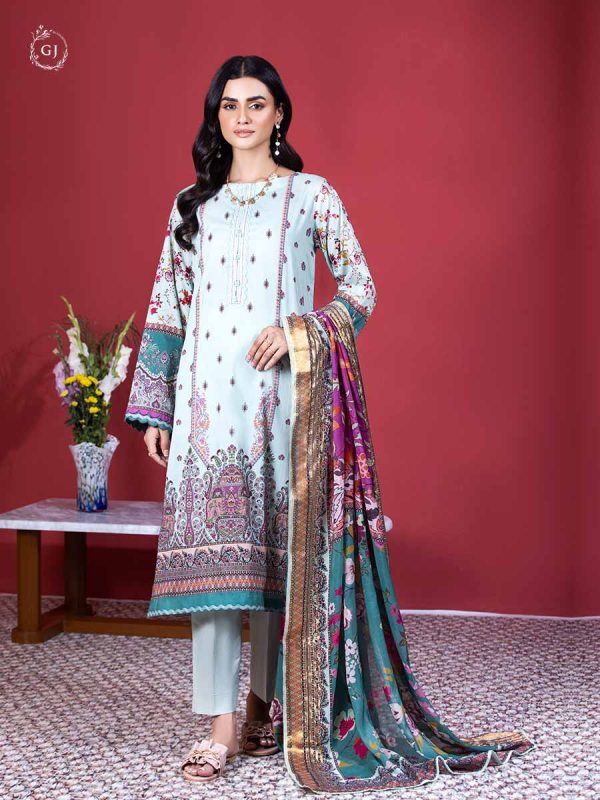 Gull Jee Amaya 3 Piece UNSTITCHED (SHIRT TROUSER & DUPATTA) GAM2209A6