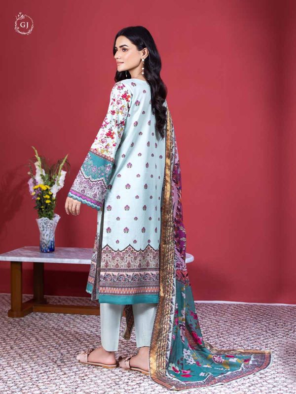 Gull Jee Amaya 3 Piece UNSTITCHED (SHIRT TROUSER & DUPATTA) GAM2209A6 - Image 3