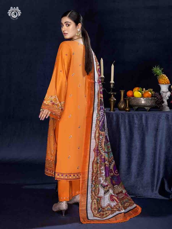 Gull Jee Chantelle 3 Piece UNSTITCHED (SHIRT TROUSER & DUPATTA) GCHN2201A7 - Image 3