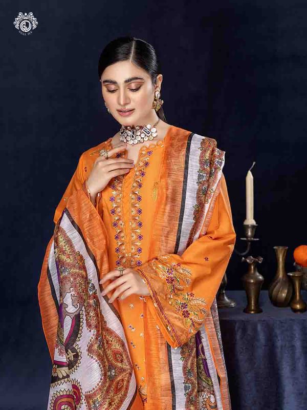 Gull Jee Chantelle 3 Piece UNSTITCHED (SHIRT TROUSER & DUPATTA) GCHN2201A7 - Image 2