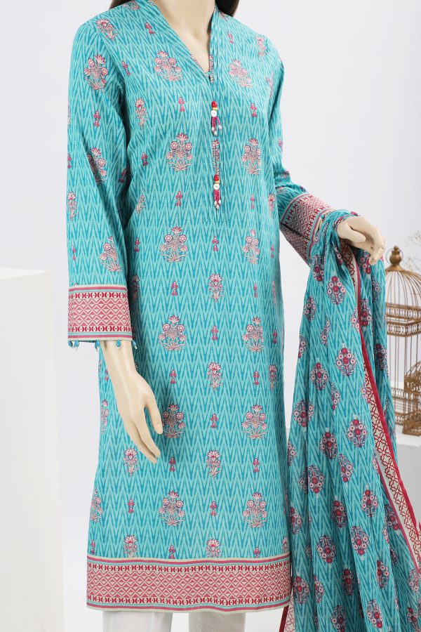 Saya Printed Lawn 2 Piece (Shirt/Dupatta) U06-2229-18B - Image 4